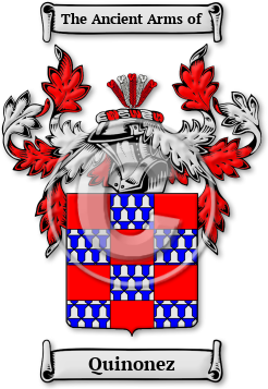 Quinonez Family Crest Download (jpg) Legacy Series - 150 DPI