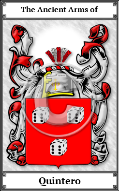 Quintero Family Crest Download (JPG)  Book Plated - 150 DPI