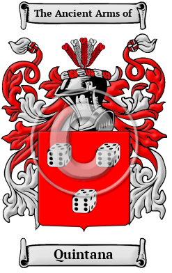 Quintana Family Crest/Coat of Arms