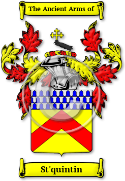 St'quintin Family Crest Download (jpg) Legacy Series - 150 DPI