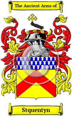 Stquentyn Family Crest/Coat of Arms