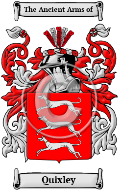 Quixley Family Crest/Coat of Arms