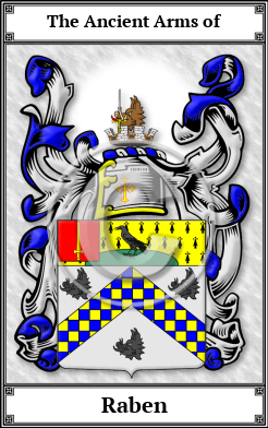 Raben Family Crest Download (JPG) Book Plated - 600 DPI