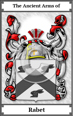 Rabet Family Crest Download (JPG)  Book Plated - 150 DPI