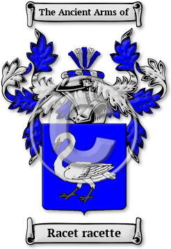 Racet racette Family Crest Download (jpg) Legacy Series - 150 DPI