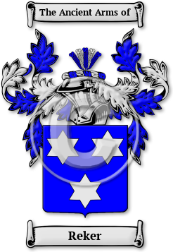 Reker Family Crest Download (jpg) Legacy Series - 150 DPI