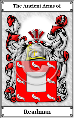 Readman Family Crest Download (JPG) Book Plated - 600 DPI