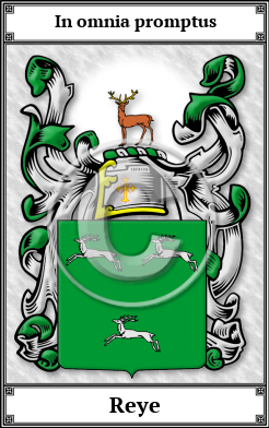 Reye Family Crest Download (JPG) Book Plated - 600 DPI