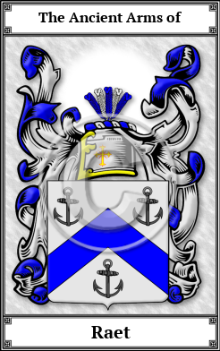 Raet Family Crest Download (JPG)  Book Plated - 150 DPI