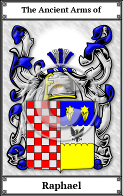 Raphael Family Crest Download (JPG)  Book Plated - 150 DPI