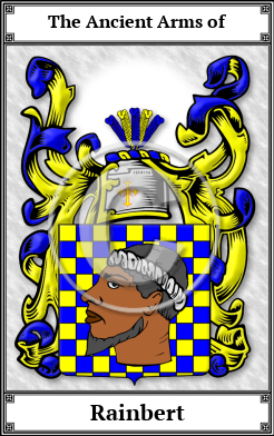 Rainbert Family Crest Download (JPG) Book Plated - 300 DPI