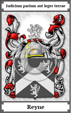 Reyne Family Crest Download (JPG)  Book Plated - 150 DPI