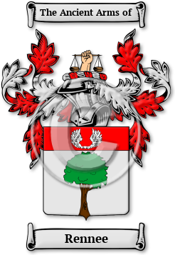 Rennee Family Crest Download (jpg) Legacy Series - 150 DPI