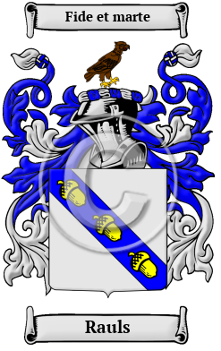 Rauls Family Crest/Coat of Arms