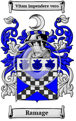 Ramage Family Crest/Coat of Arms