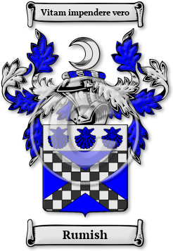 Rumish Family Crest Download (jpg) Legacy Series - 150 DPI