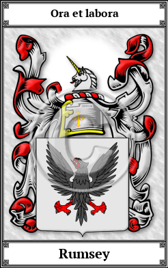 Rumsey Family Crest Download (JPG)  Book Plated - 150 DPI