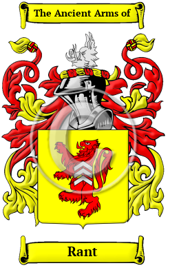 Rant Family Crest/Coat of Arms