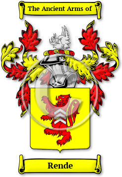 Rende Family Crest Download (JPG) Legacy Series - 600 DPI