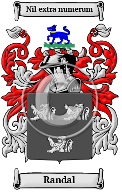 Randal Family Crest/Coat of Arms