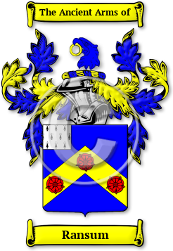 Ransum Family Crest Download (jpg) Legacy Series - 150 DPI
