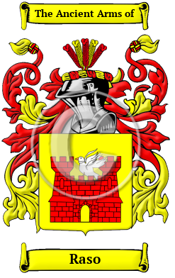 Raso Family Crest/Coat of Arms