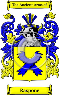 Raspone Family Crest/Coat of Arms