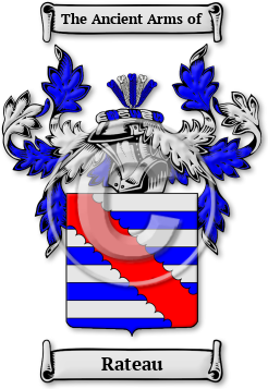 Rateau Family Crest Download (jpg) Legacy Series - 150 DPI