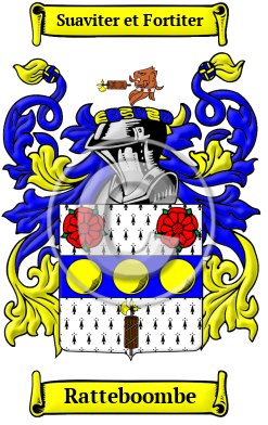 Ratteboombe Family Crest/Coat of Arms