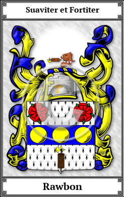 Rawbon Family Crest Download (JPG) Book Plated - 600 DPI