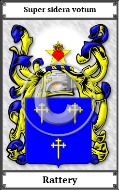 Rattery Family Crest Download (JPG)  Book Plated - 150 DPI