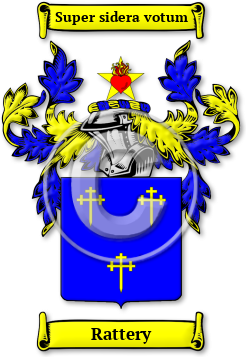 Rattery Family Crest Download (jpg) Legacy Series - 150 DPI