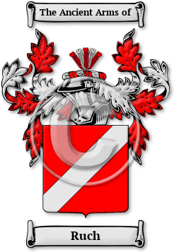 Ruch Family Crest Download (jpg) Legacy Series - 150 DPI