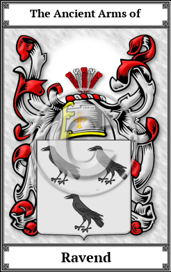 Ravend Family Crest Download (JPG)  Book Plated - 150 DPI