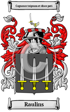Raulins Family Crest/Coat of Arms