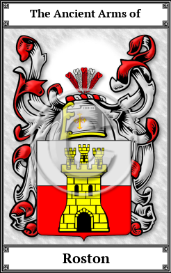 Roston Family Crest Download (JPG)  Book Plated - 150 DPI