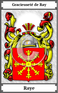 Raye Family Crest Download (JPG)  Book Plated - 150 DPI