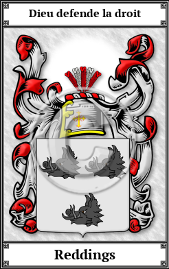Reddings Family Crest Download (JPG) Book Plated - 600 DPI