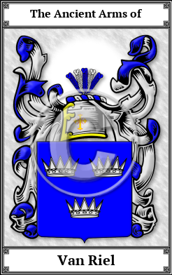 Van Riel Family Crest Download (JPG) Book Plated - 150 DPI
