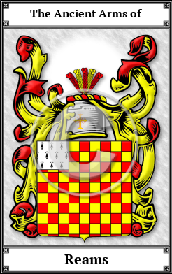 Reams Family Crest Download (JPG) Book Plated - 600 DPI