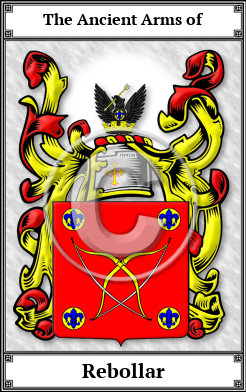 Rebollar Family Crest Download (JPG)  Book Plated - 150 DPI