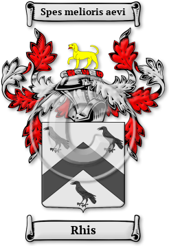 Rhis Family Crest Download (JPG) Legacy Series - 600 DPI