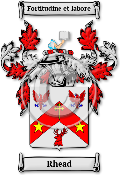 Rhead Family Crest Download (jpg) Legacy Series - 150 DPI