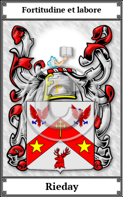 Rieday Family Crest Download (JPG)  Book Plated - 150 DPI