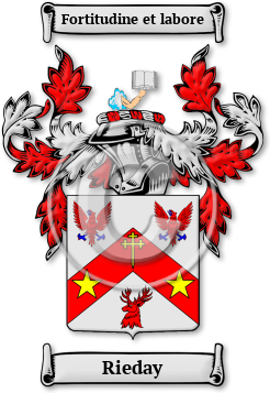 Rieday Family Crest Download (jpg) Legacy Series - 150 DPI