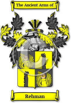 Rehman Family Crest Download (jpg) Legacy Series - 150 DPI