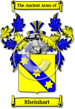 Rheinhart Family Crest Download (jpg) Legacy Series - 150 DPI