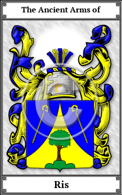 Ris Family Crest Download (JPG) Book Plated - 600 DPI