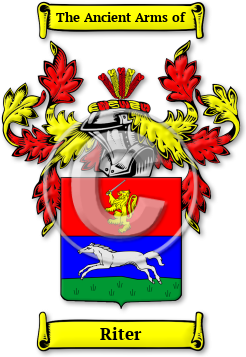 Riter Family Crest Download (jpg) Legacy Series - 150 DPI