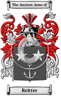 Reitter Family Crest/Coat of Arms